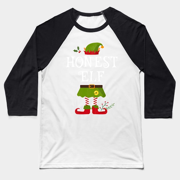 Honest Elf Shirt , Family Matching Group Christmas Shirt, Matching T Shirt for Family, Family Reunion Shirts Baseball T-Shirt by bkls